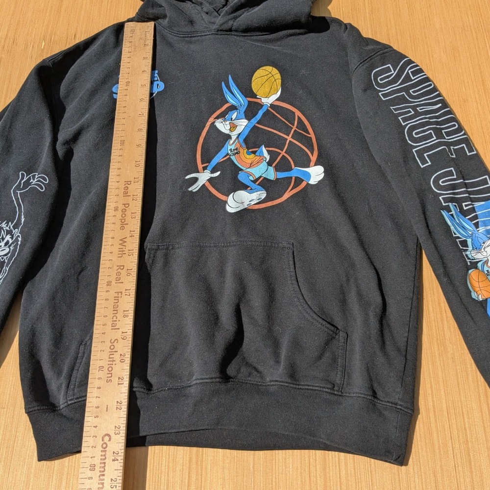 Space Jam Legacy Hoodie Freeze Looney Tunes Cartoon Long Sleeve Men's Medium - Picture 2 of 6